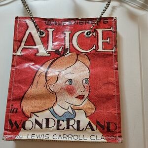 Alice in Wonderland Red Tote